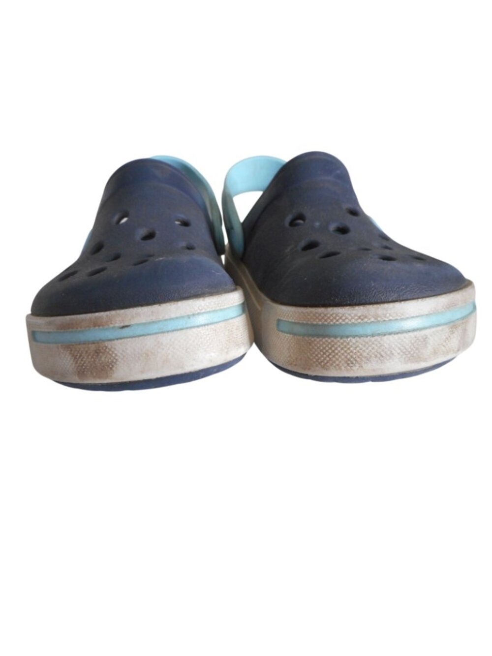 Preowned Crocs Unisex Clog Sz 8/9 Blue - Picture 3 of 7